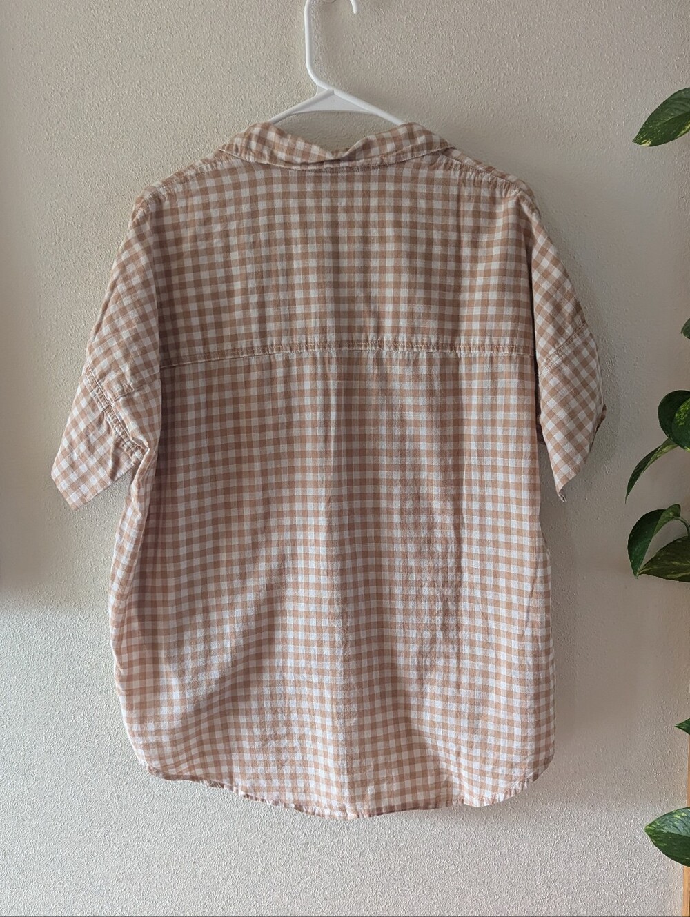 Oversized Madewell Gingham Top - Picture 6 of 8